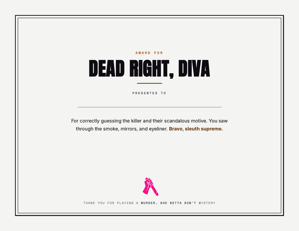 Icons Never Die — A Queer Murder Mystery Party Kit