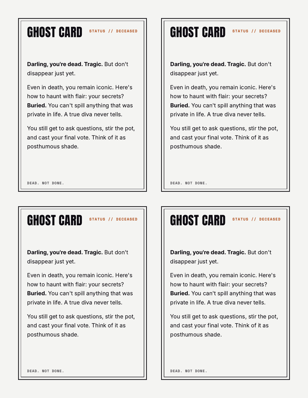 Icons Never Die — A Queer Murder Mystery Party Kit