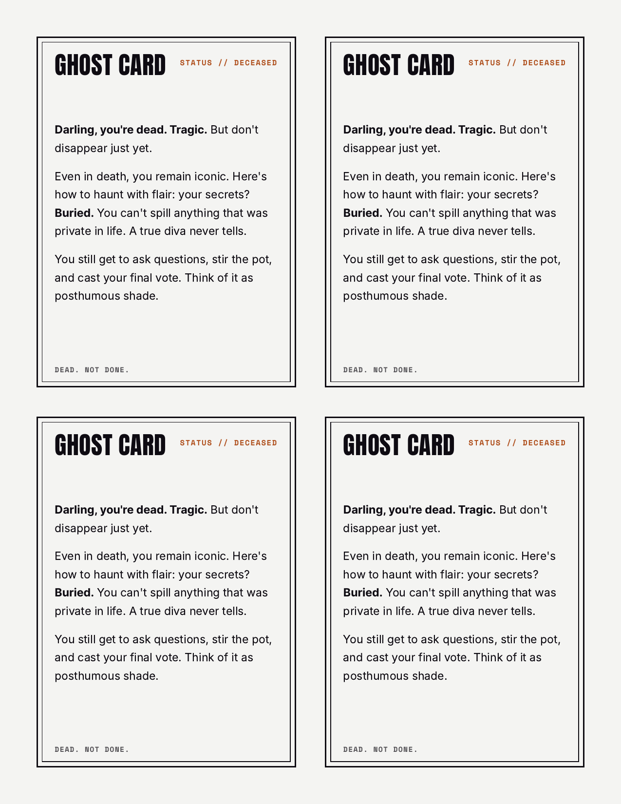 Icons Never Die — A Queer Murder Mystery Party Kit